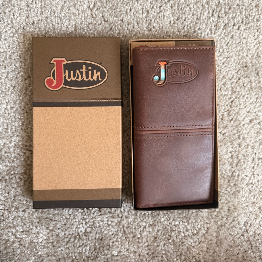 Justin Boots Rich Brown Key & Card Holder